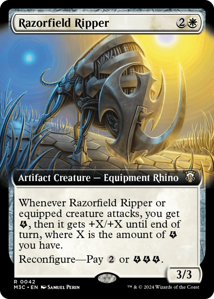 Razorfield Ripper (Extended Art) [Modern Horizons 3 Commander] | L.A. Mood Comics and Games