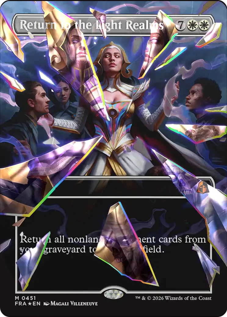 Return to the Light Realms (Borderless) (Facet Foil) (0415) [Reality Fracture] | L.A. Mood Comics and Games
