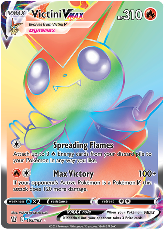 Victini VMAX (165/163) [Sword & Shield: Battle Styles] | L.A. Mood Comics and Games