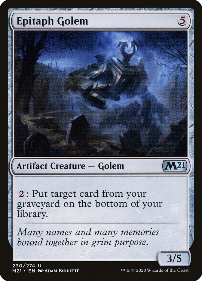 Epitaph Golem [Core Set 2021] | L.A. Mood Comics and Games