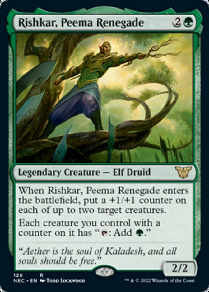 Rishkar, Peema Renegade [Kamigawa: Neon Dynasty Commander] | L.A. Mood Comics and Games