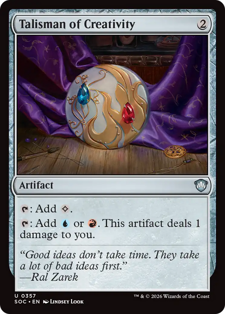 Talisman of Creativity [Secrets of Strixhaven Commander] | L.A. Mood Comics and Games