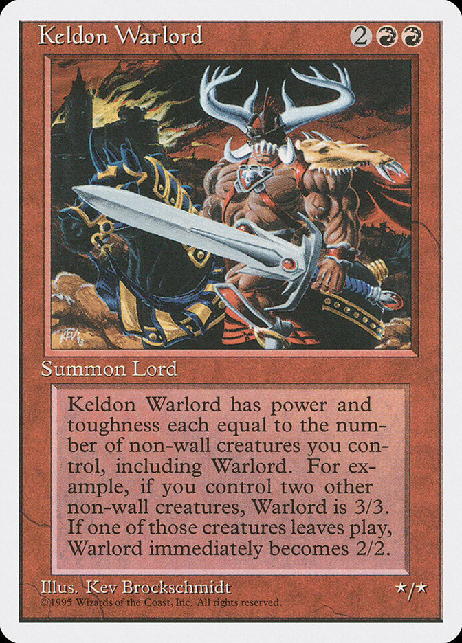 Keldon Warlord [Fourth Edition] | L.A. Mood Comics and Games