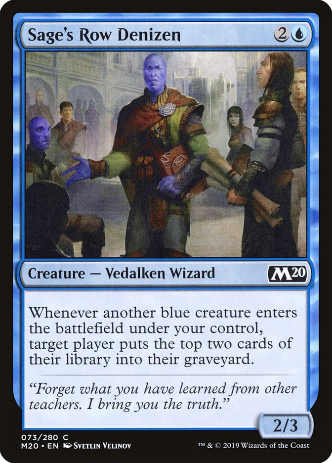 Sage's Row Denizen [Core Set 2020] | L.A. Mood Comics and Games
