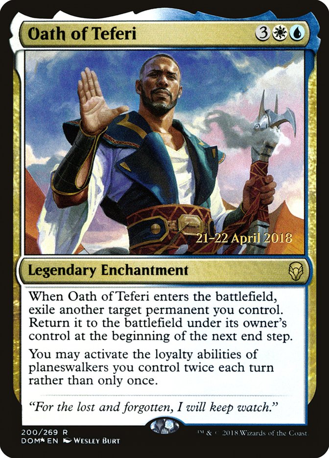 Oath of Teferi [Dominaria Prerelease Promos] | L.A. Mood Comics and Games
