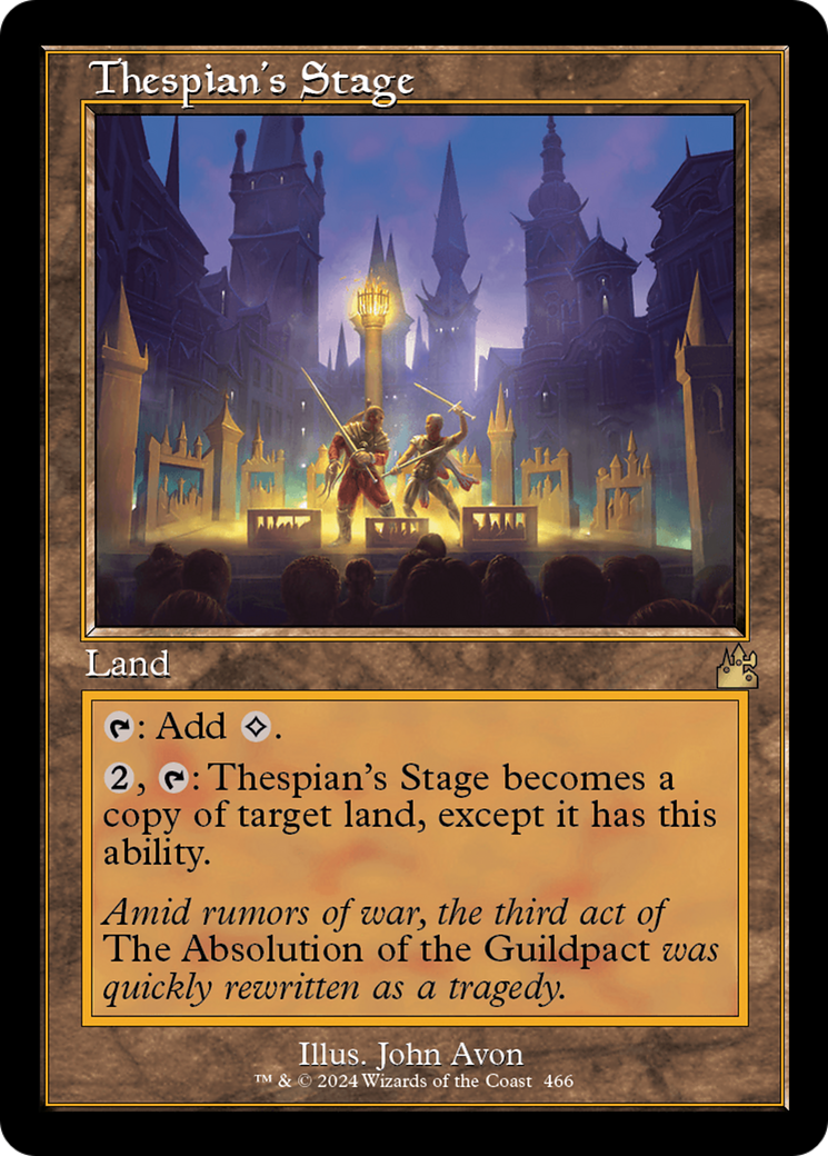 Thespian's Stage (Retro Frame) [Ravnica Remastered] | L.A. Mood Comics and Games
