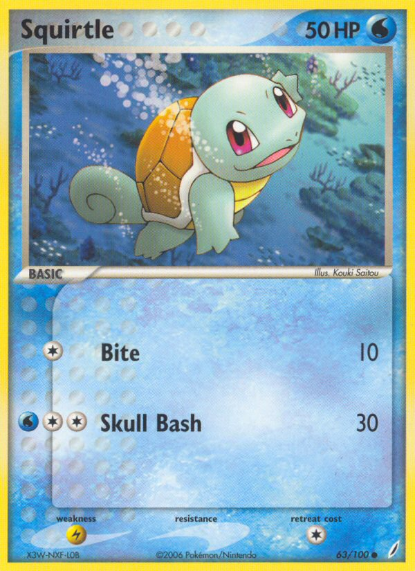 Squirtle (63/100) [EX: Crystal Guardians] | L.A. Mood Comics and Games
