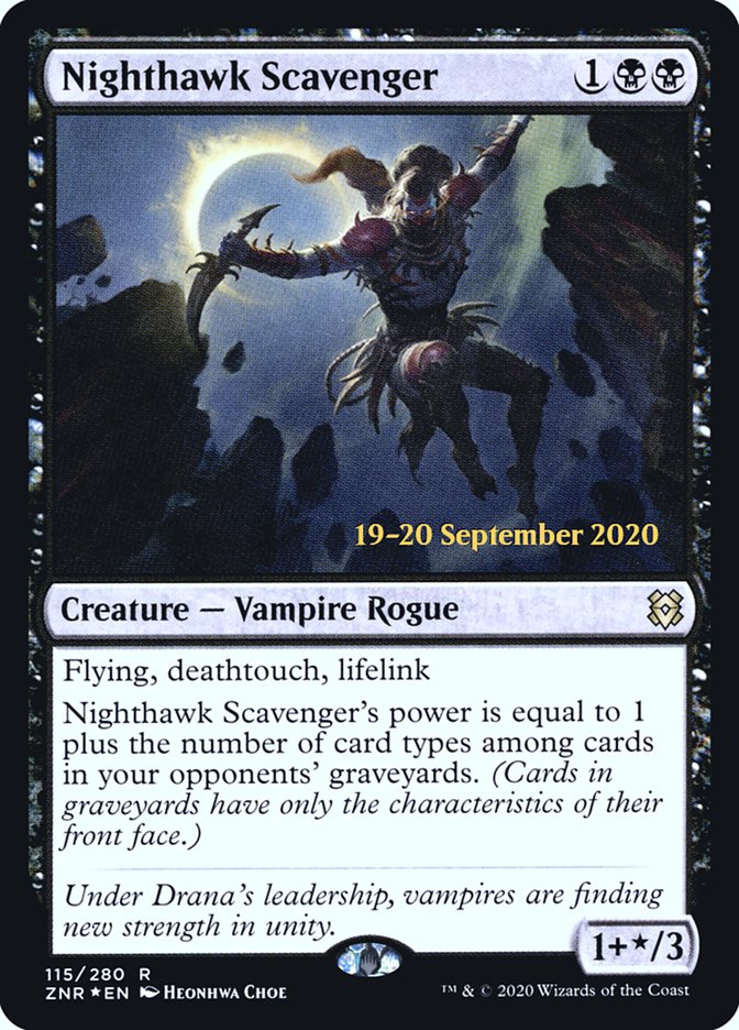 Nighthawk Scavenger [Zendikar Rising Prerelease Promos] | L.A. Mood Comics and Games