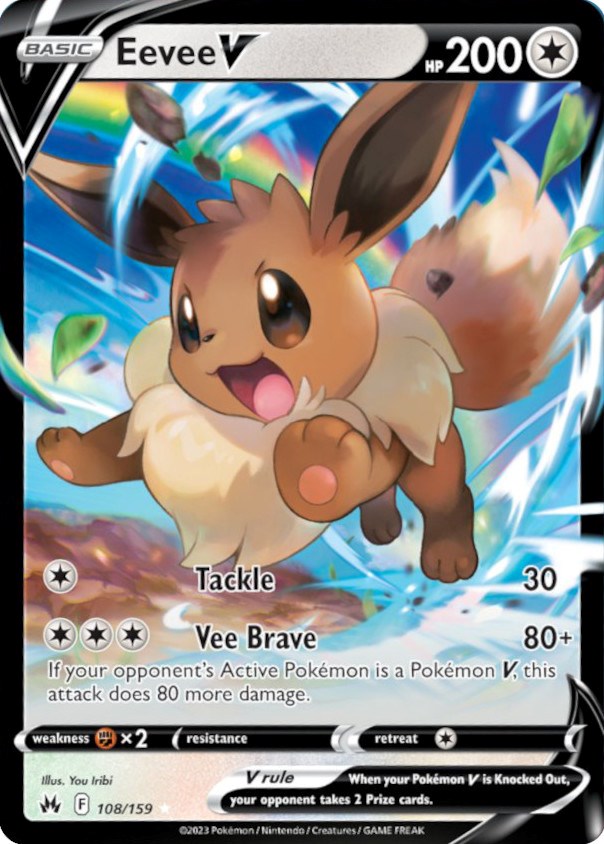 Eevee V (108/159) [Sword & Shield: Crown Zenith] | L.A. Mood Comics and Games