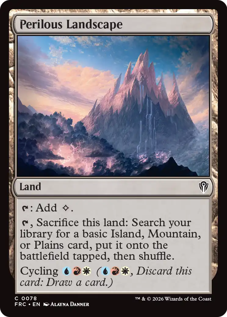 Perilous Landscape [Reality Fracture Commander] | L.A. Mood Comics and Games