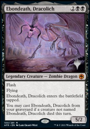 Ebondeath, Dracolich (Promo Pack) [Dungeons & Dragons: Adventures in the Forgotten Realms Promos] | L.A. Mood Comics and Games