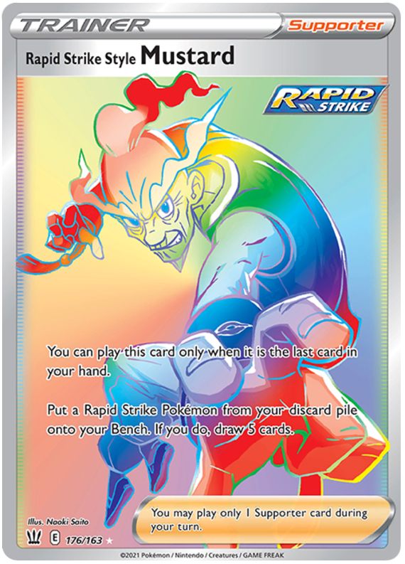 Rapid Strike Style Mustard (176/163) [Sword & Shield: Battle Styles] | L.A. Mood Comics and Games