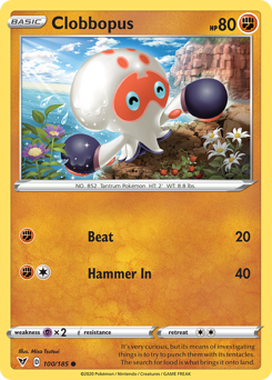 Clobbopus (100/185) [Sword & Shield: Vivid Voltage] | L.A. Mood Comics and Games