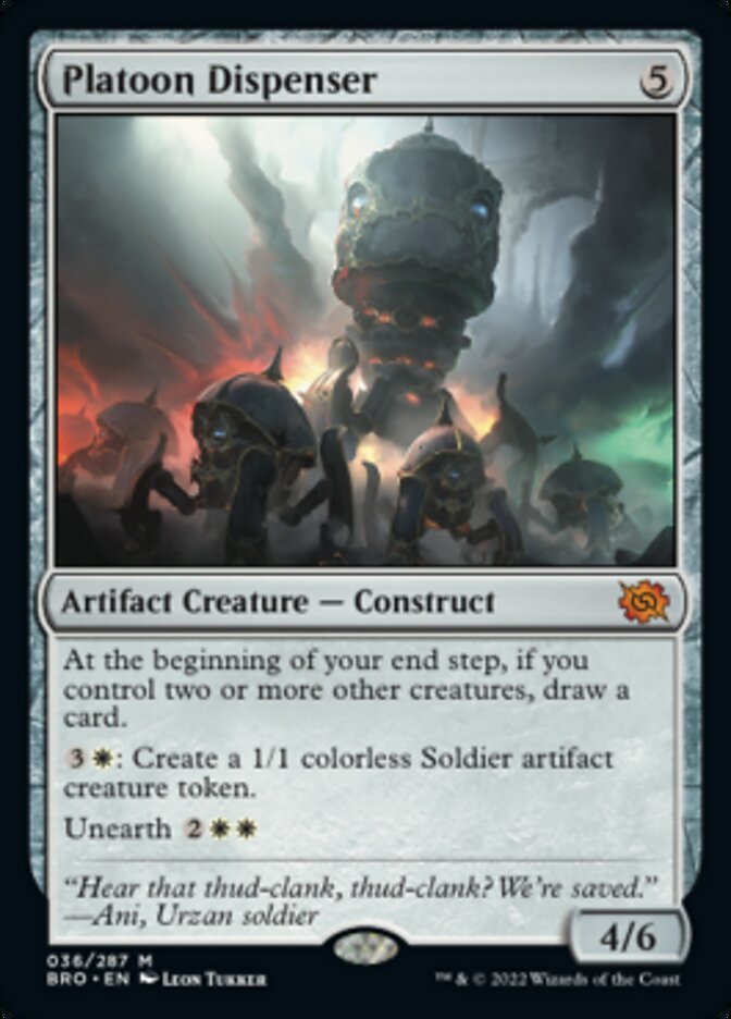 Platoon Dispenser (Promo Pack) [The Brothers' War Promos] | L.A. Mood Comics and Games