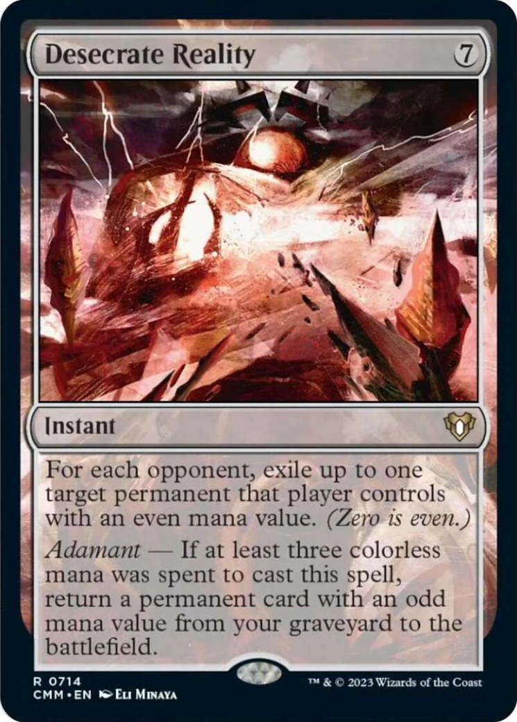 Desecrate Reality [Commander Masters] | L.A. Mood Comics and Games