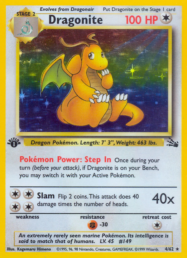 Dragonite (4/62) [Fossil 1st Edition] | L.A. Mood Comics and Games