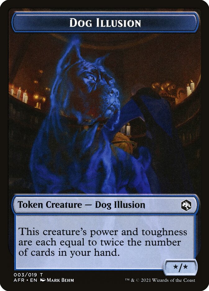 Zombie // Dog Illusion Double-Sided Token [Dungeons & Dragons: Adventures in the Forgotten Realms Tokens] | L.A. Mood Comics and Games