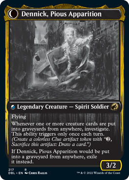 Dennick, Pious Apprentice // Dennick, Pious Apparition [Innistrad: Double Feature] | L.A. Mood Comics and Games