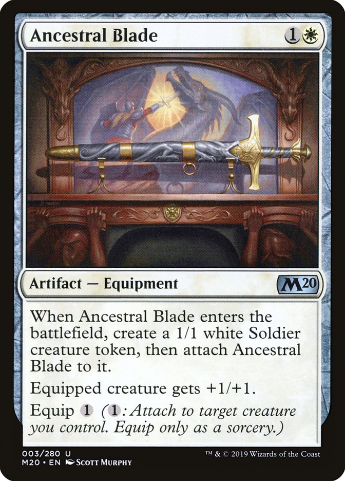 Ancestral Blade [Core Set 2020] | L.A. Mood Comics and Games