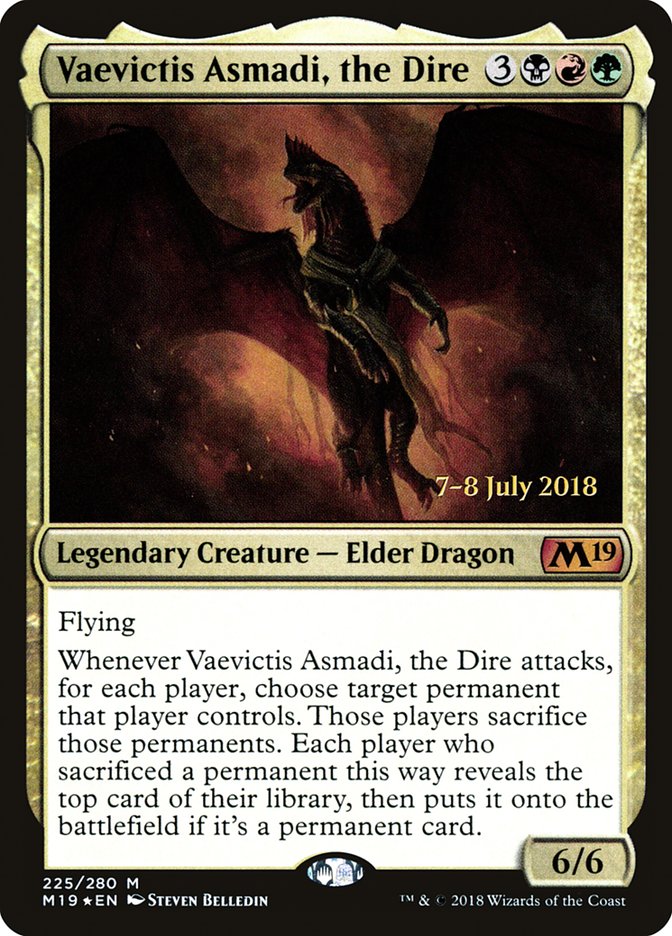 Vaevictis Asmadi, the Dire [Core Set 2019 Prerelease Promos] | L.A. Mood Comics and Games