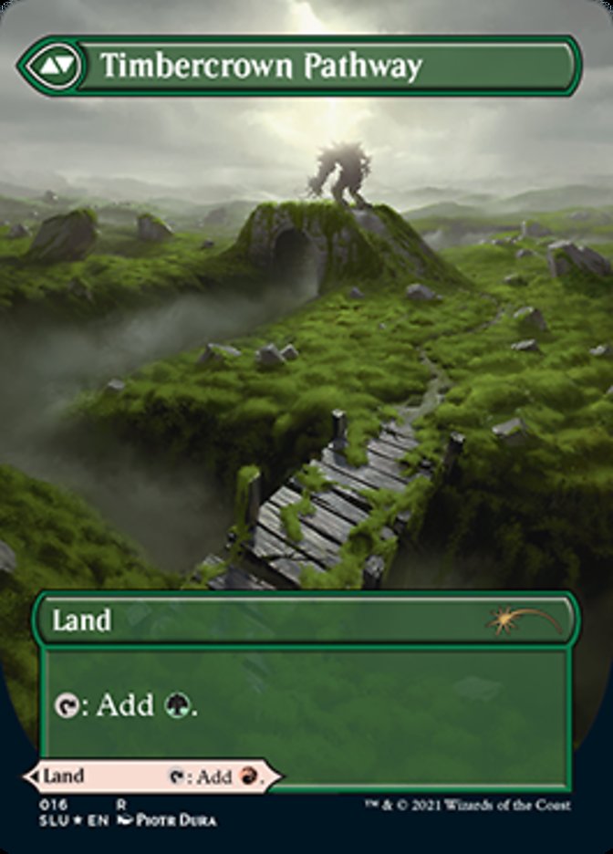 Cragcrown Pathway // Timbercrown Pathway (Borderless) [Secret Lair: Ultimate Edition 2] | L.A. Mood Comics and Games