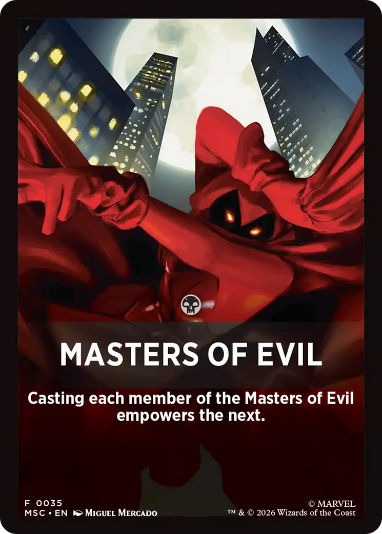 Masters of Evil Theme Card [Marvel Super Heroes Commander] | L.A. Mood Comics and Games