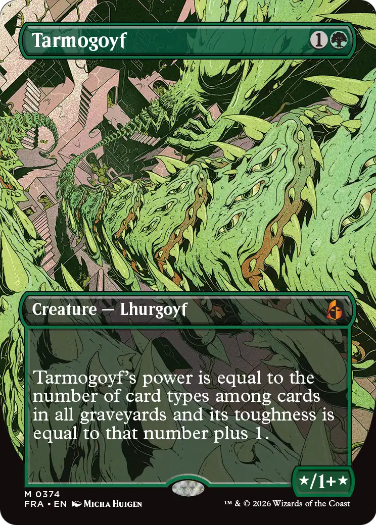 Tarmogoyf (Borderless) [Reality Fracture] | L.A. Mood Comics and Games
