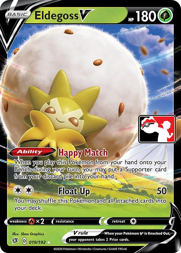 Eldegoss V (019/192) [Prize Pack Series One] | L.A. Mood Comics and Games