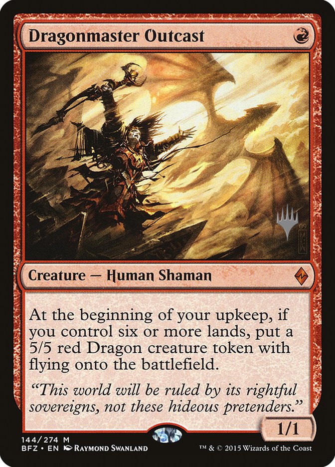 Dragonmaster Outcast (Promo Pack) [Battle for Zendikar Promos] | L.A. Mood Comics and Games
