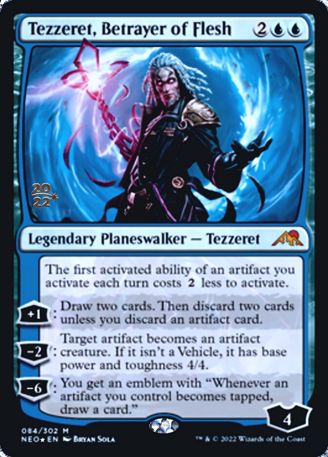 Tezzeret, Betrayer of Flesh [Kamigawa: Neon Dynasty Prerelease Promos] | L.A. Mood Comics and Games