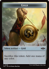 Elemental (0016) // Gold Double-Sided Token [Tarkir: Dragonstorm Commander Tokens] | L.A. Mood Comics and Games