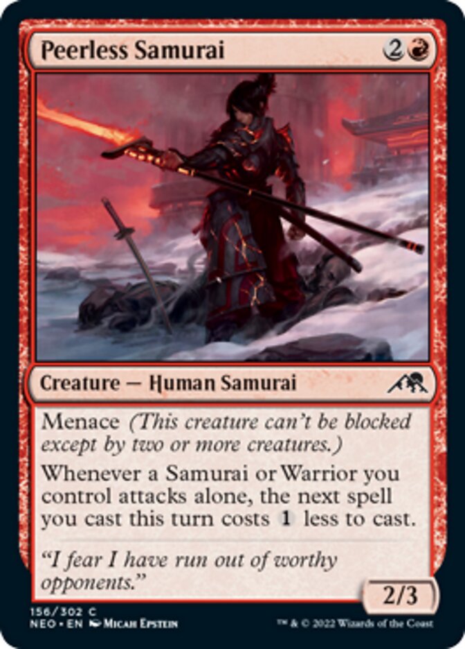 Peerless Samurai [Kamigawa: Neon Dynasty] | L.A. Mood Comics and Games