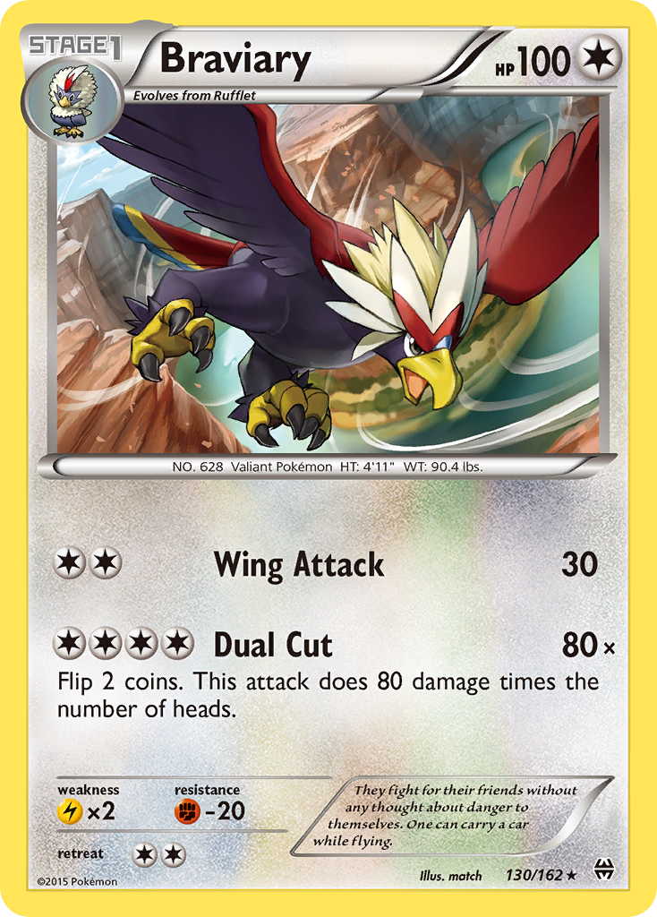 Braviary (130/162) [XY: BREAKthrough] | L.A. Mood Comics and Games