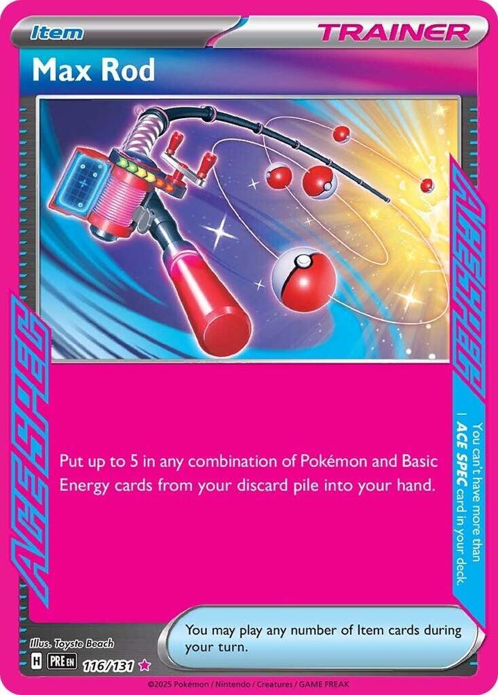 Max Rod (116/131) [Scarlet & Violet: Prismatic Evolutions] | L.A. Mood Comics and Games