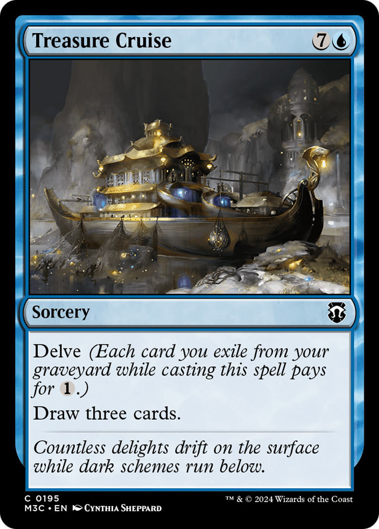 Treasure Cruise (Ripple Foil) [Modern Horizons 3 Commander] | L.A. Mood Comics and Games