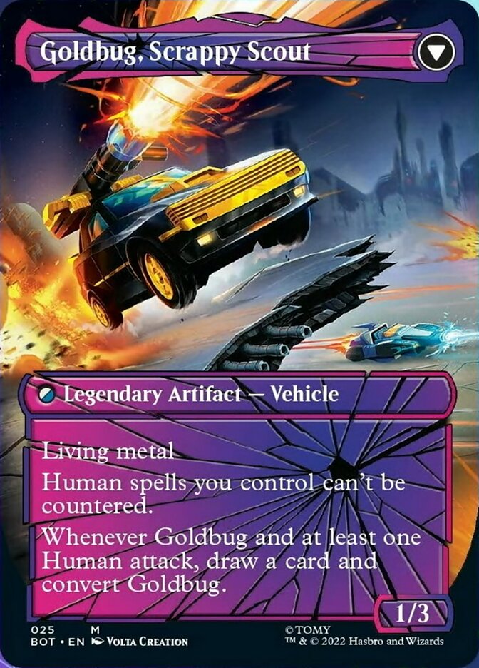 Goldbug, Humanity's Ally // Goldbug, Scrappy Scout (Shattered Glass) [Transformers] | L.A. Mood Comics and Games