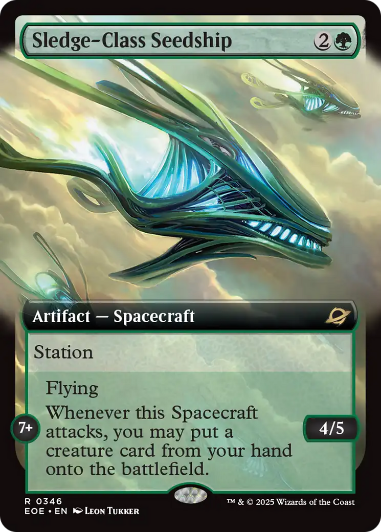 Sledge-Class Seedship (Extended Art) [Edge of Eternities] | L.A. Mood Comics and Games