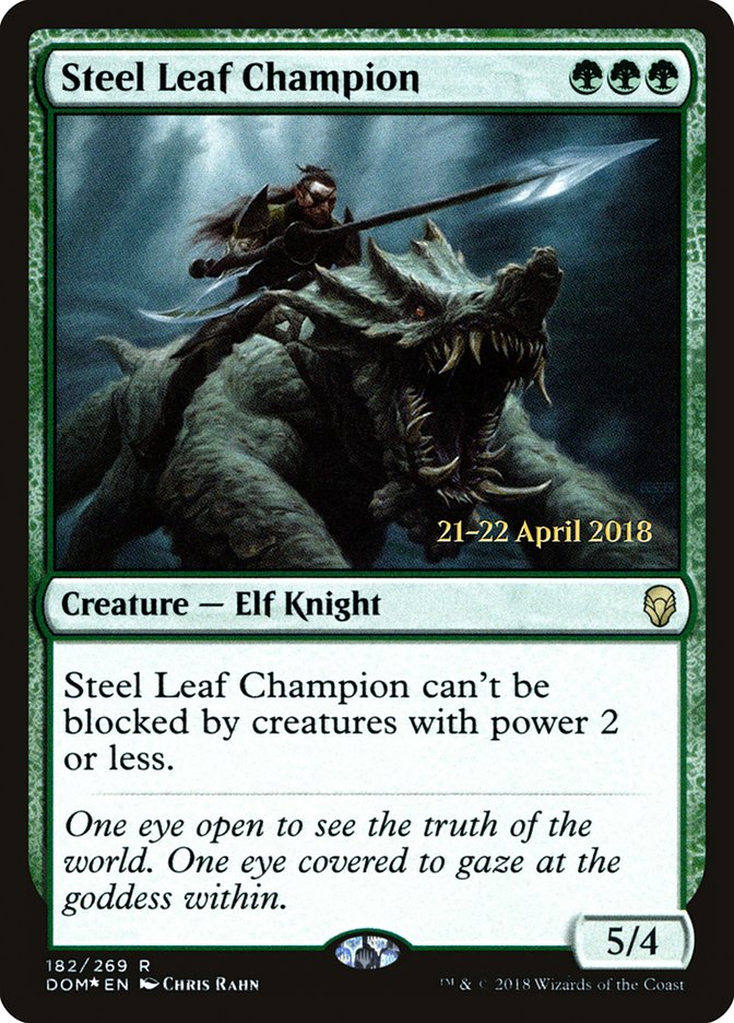 Steel Leaf Champion [Dominaria Prerelease Promos] | L.A. Mood Comics and Games