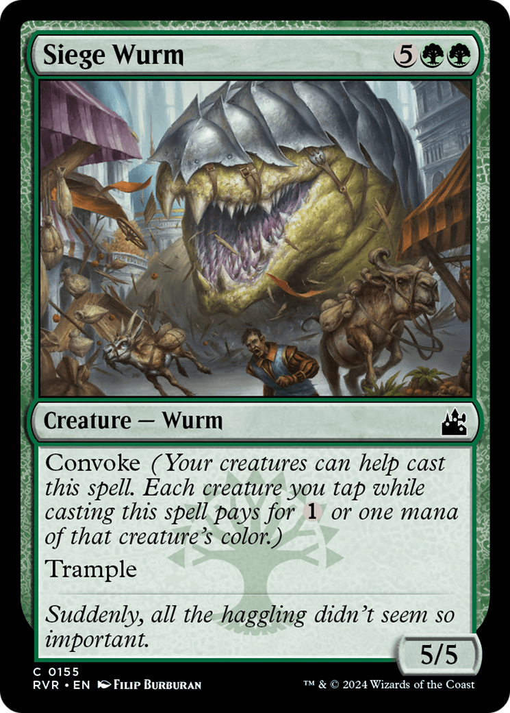 Siege Wurm [Ravnica Remastered] | L.A. Mood Comics and Games