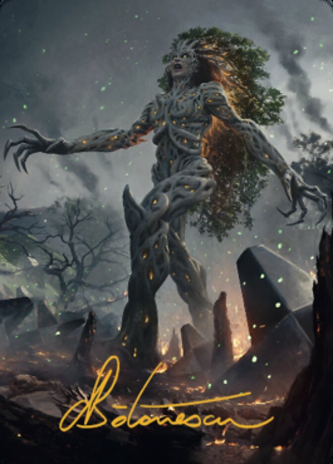 Titania, Gaea Incarnate Art Card (Gold-Stamped Signature) [The Brothers' War Art Series] | L.A. Mood Comics and Games
