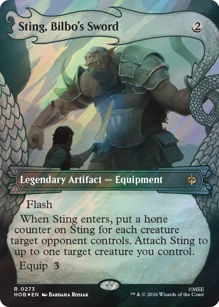 Sting, Bilbo's Sword (Showcase) (Surge Foil) [The Hobbit] | L.A. Mood Comics and Games