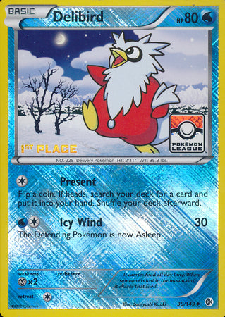 Delibird (38/149) (League Promo 1st Place) [Black & White: Boundaries Crossed] | L.A. Mood Comics and Games