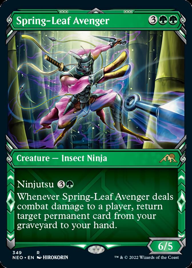 Spring-Leaf Avenger (Showcase Ninja) [Kamigawa: Neon Dynasty] | L.A. Mood Comics and Games