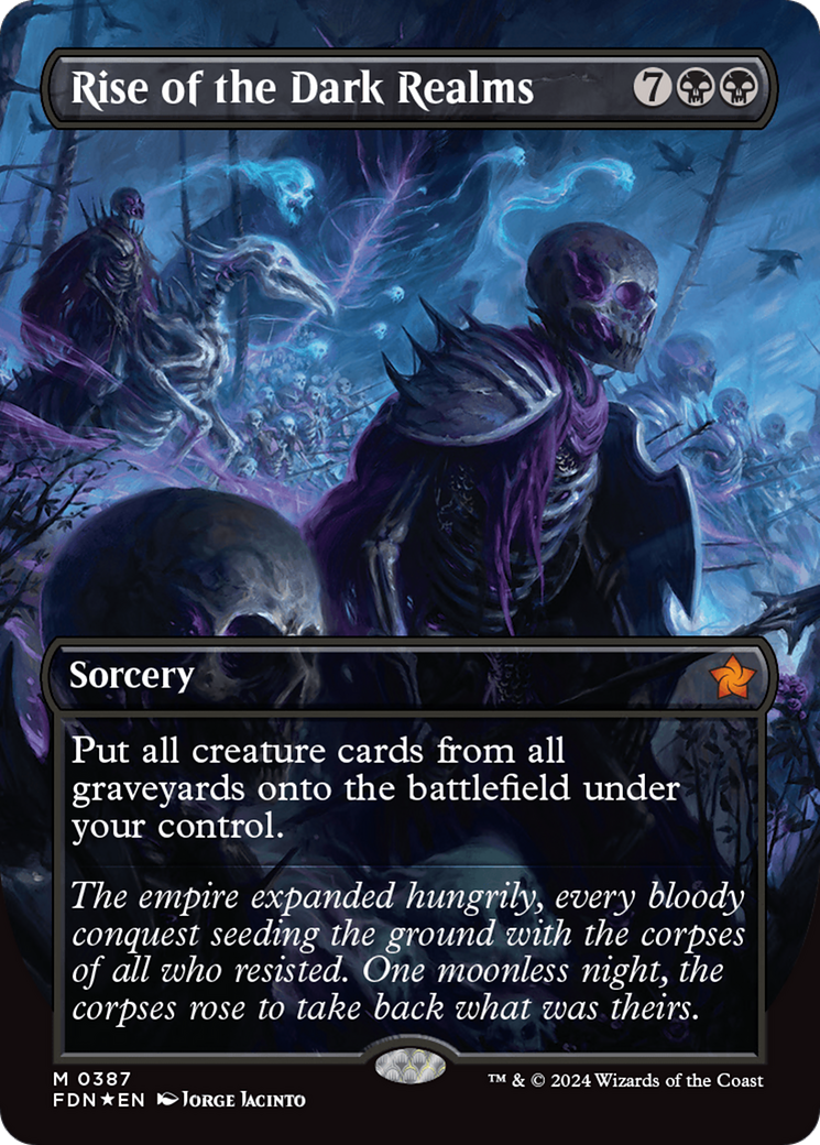 Rise of the Dark Realms (Borderless) (Mana Foil) [Foundations] | L.A. Mood Comics and Games