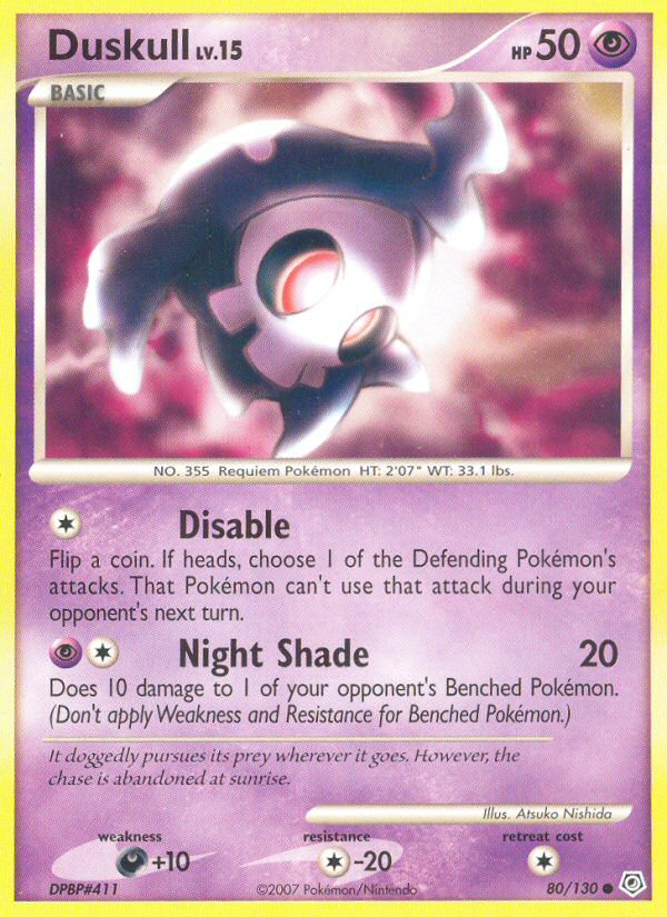 Duskull (80/130) [Diamond & Pearl: Base Set] | L.A. Mood Comics and Games