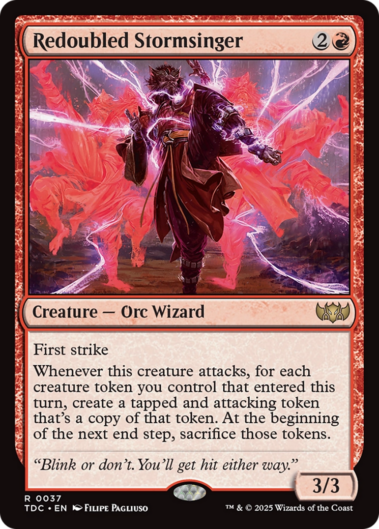 Redoubled Stormsinger [Tarkir: Dragonstorm Commander] | L.A. Mood Comics and Games