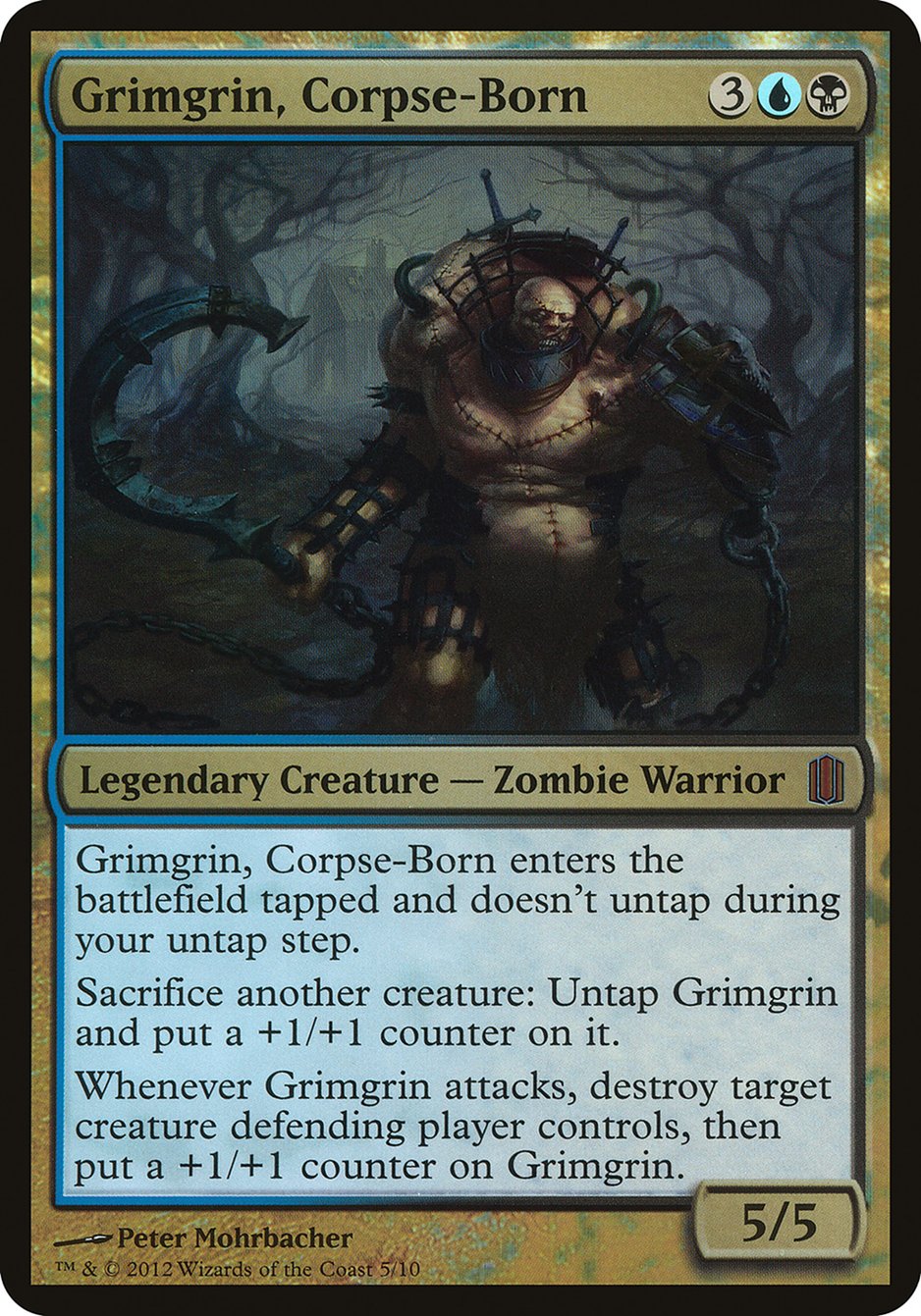 Grimgrin, Corpse-Born (Oversized) [Commander's Arsenal Oversized] | L.A. Mood Comics and Games