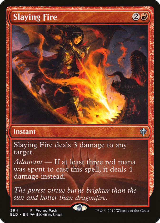 Slaying Fire (Promo Pack) [Throne of Eldraine Promos] | L.A. Mood Comics and Games