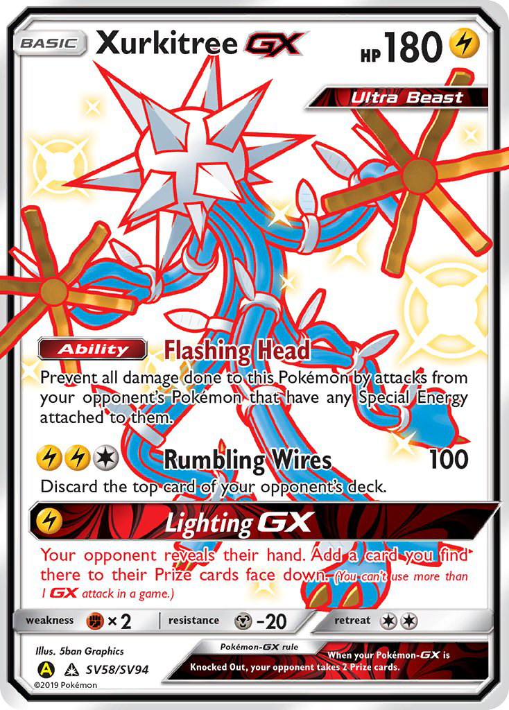 Xurkitree GX (SV58/SV94) [Sun & Moon: Hidden Fates - Shiny Vault] | L.A. Mood Comics and Games