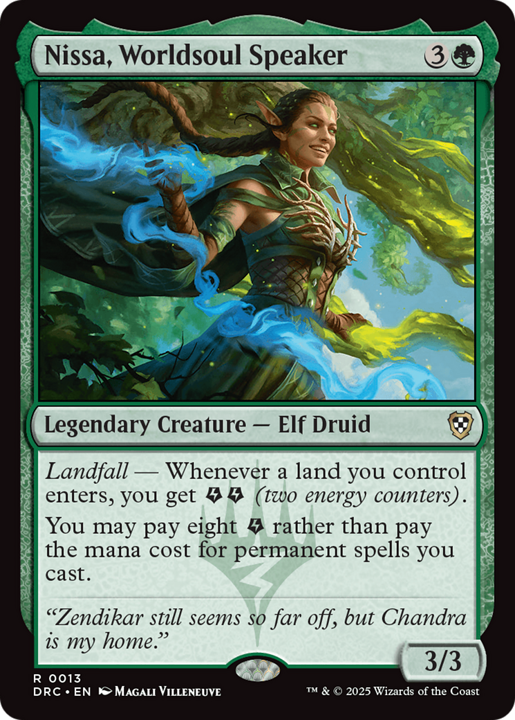 Nissa, Worldsoul Speaker [Aetherdrift Commander] | L.A. Mood Comics and Games